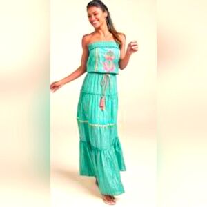 Elegant Green Maxi Dress